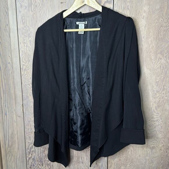 Richard Malcolm Women’s Lined Open Black Jacket Size 8 - Picture 1 of 5